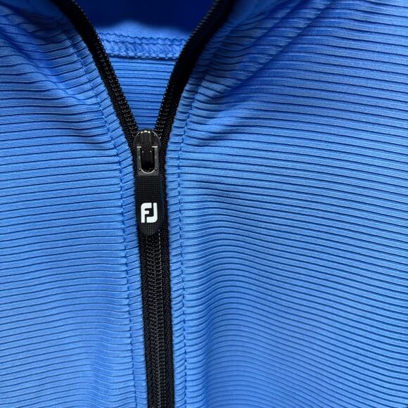 FootJoy 1/4 Zip Golf Pullover - Blue - Men's XL - Picture 4 of 7